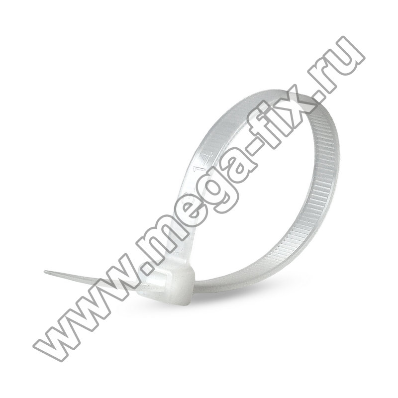 Стяжка нейлоновая MGF 2,5х100 мм белая (100 шт./ уп.)